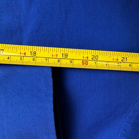 J. Ferrar Mens Slim Fit Stretch Blue Long Sleeve Button-Up Shirt XXL - Picture 8 of 10